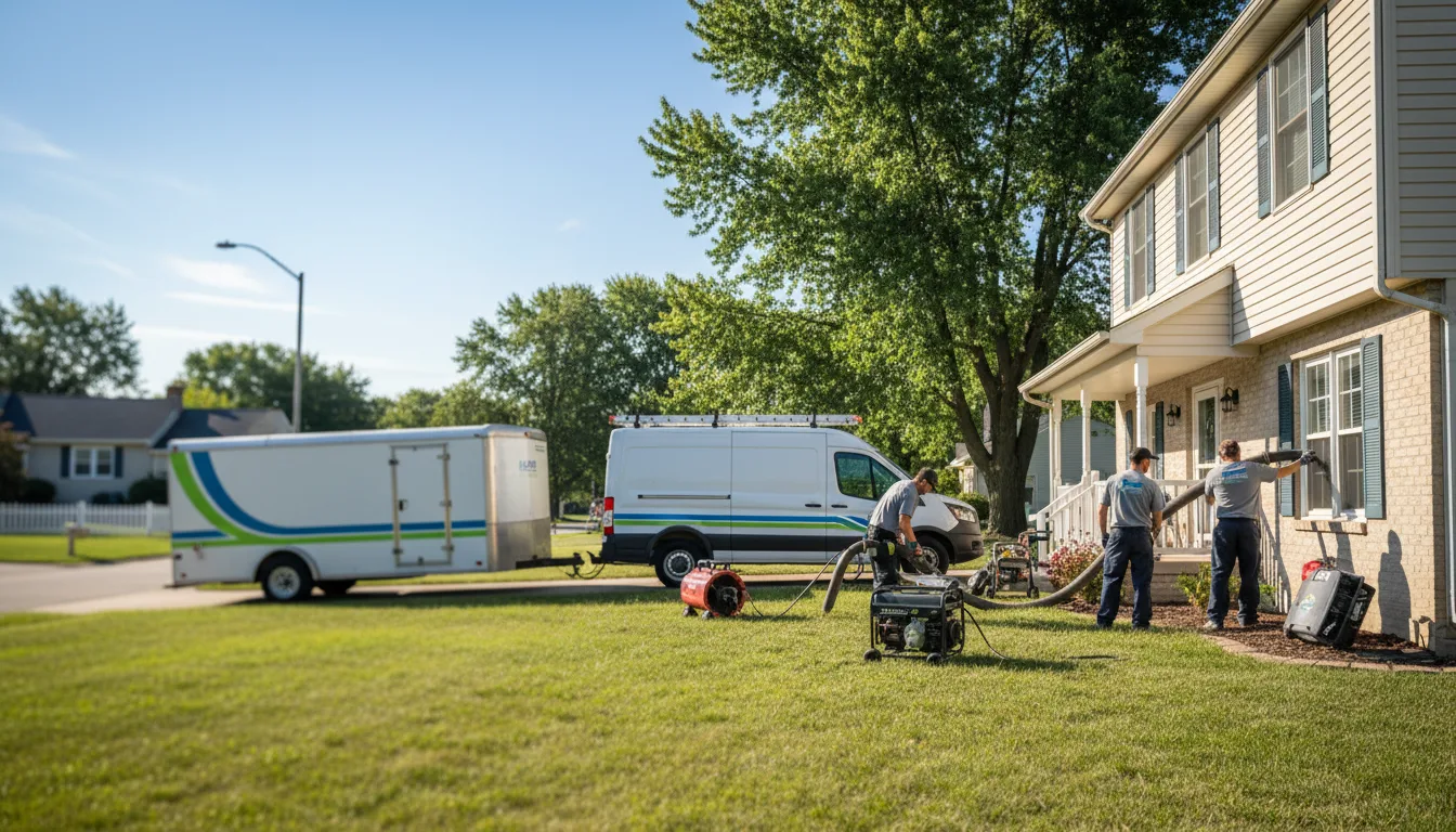 Flooded Basement Restoration And Cleanup With Repair in Gas City, IN near me